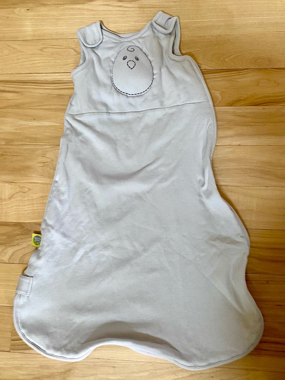 Nested Bean Zen Sleep Sack 6-12 Months in Gray 100% Cotton